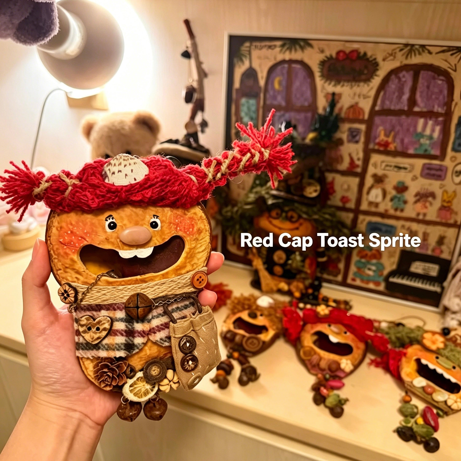 🍂 Handmade Whimsical Forest Doll | Rustic Cottage Boho Decor Gift